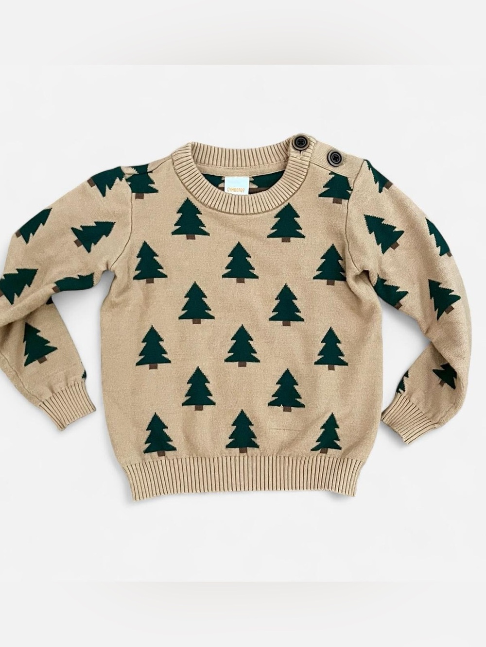 Gymboree Toddler Boys Intarsia Pine Tree Sweater